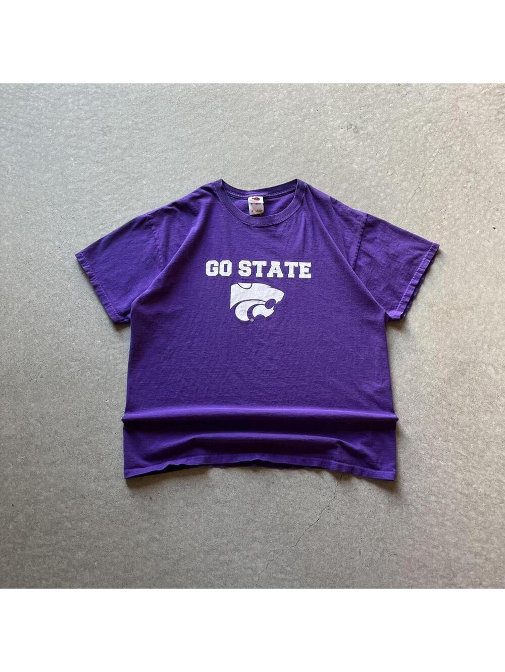 Vintage Y2K Kansas State Wildcats Go State T-Shirt